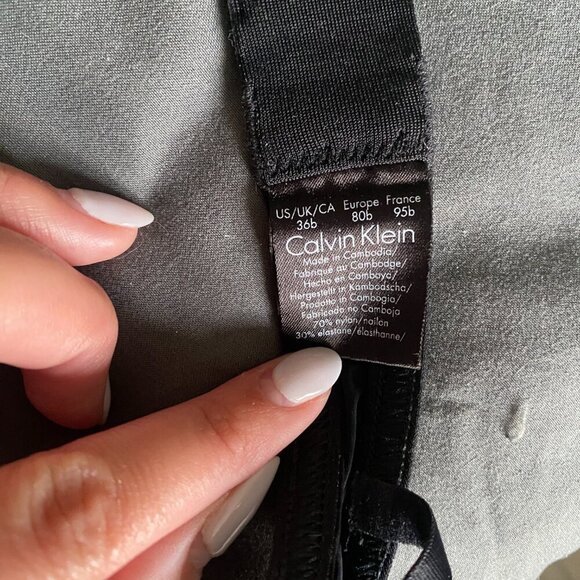 Calvin Klein | NWOT Perfectly Fit Lightly Lined Full Coverage Bra in Black 36B - Picture 5 of 6